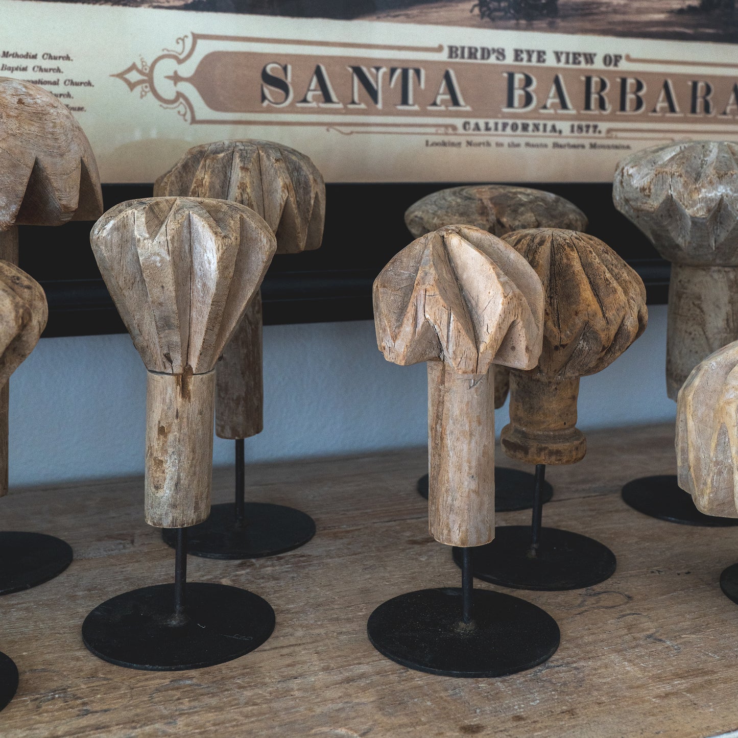 Primitive Butter Churns Set of 3