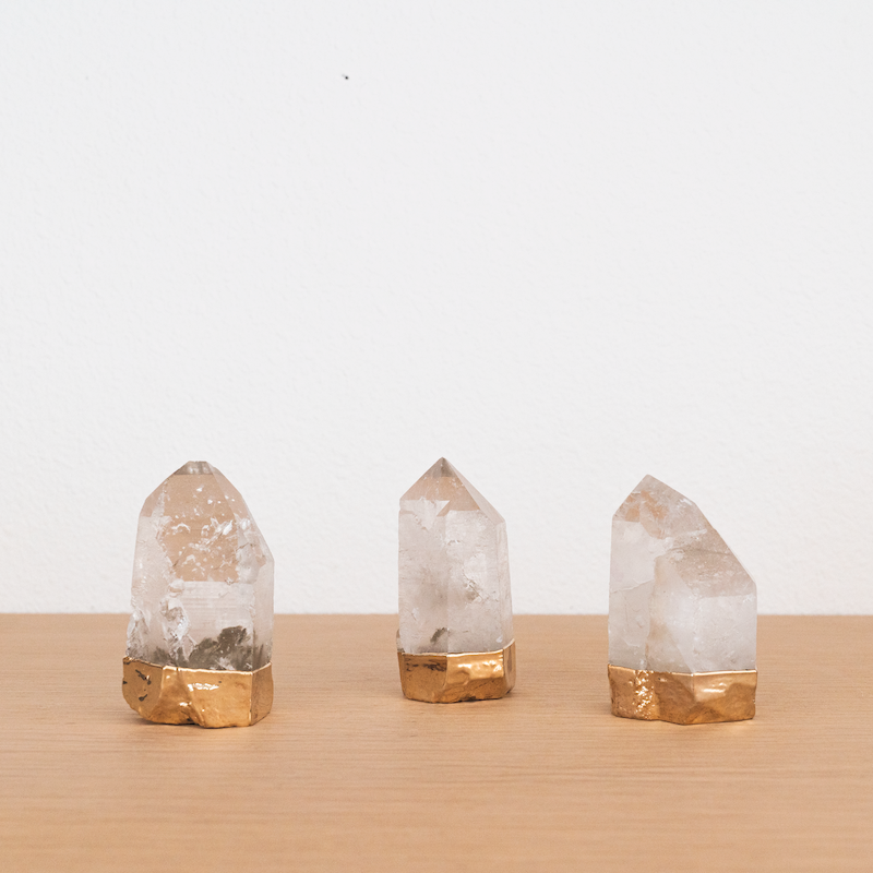 Gold Guilded crystal Points 