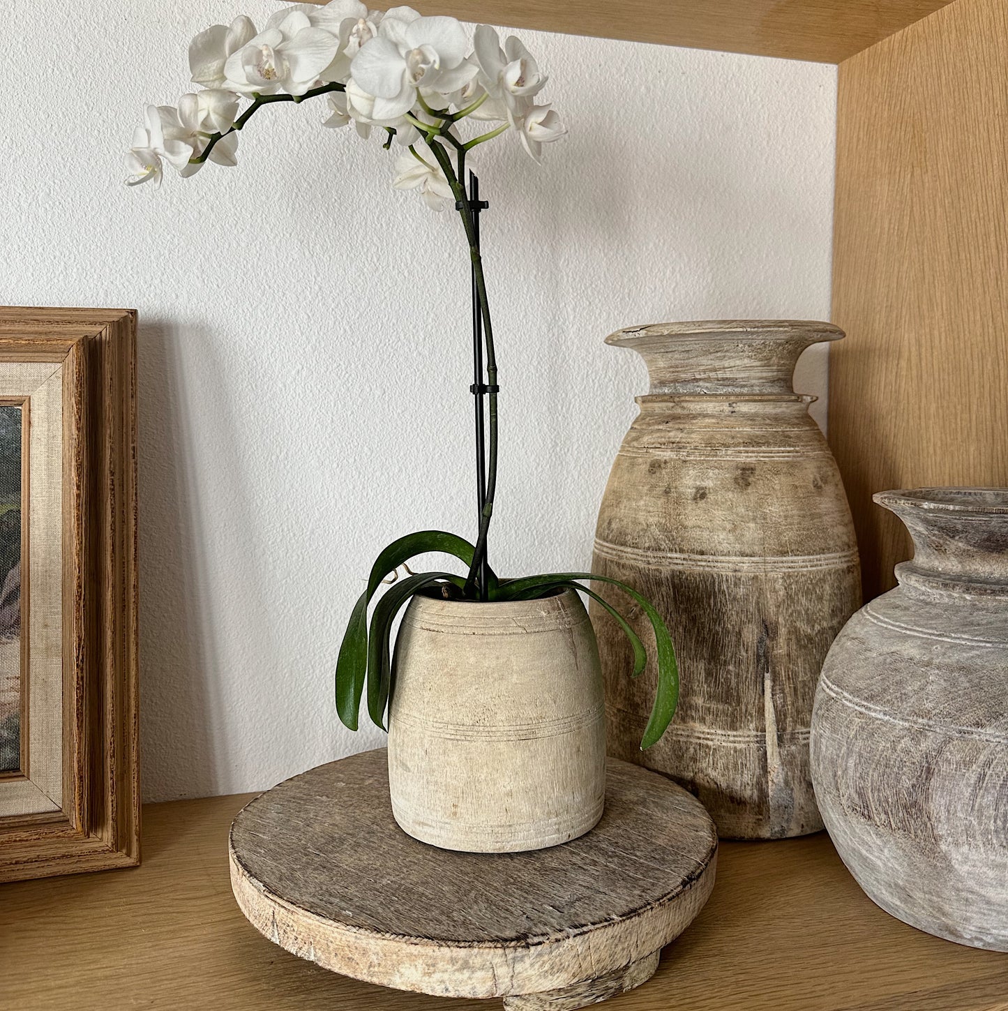 Antique Wood Riser – Sandstone and Sage