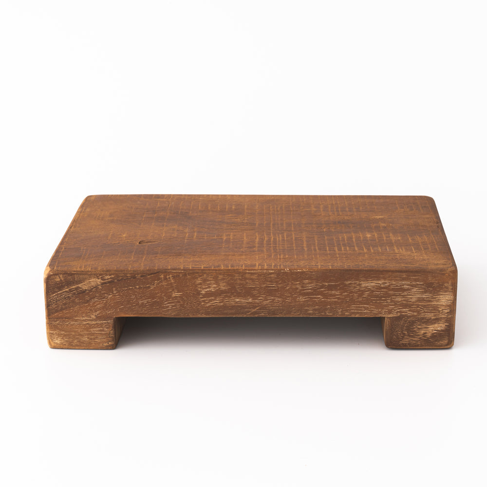 Handmade Teak Riser | Rectangle Display Tray for Home Decor