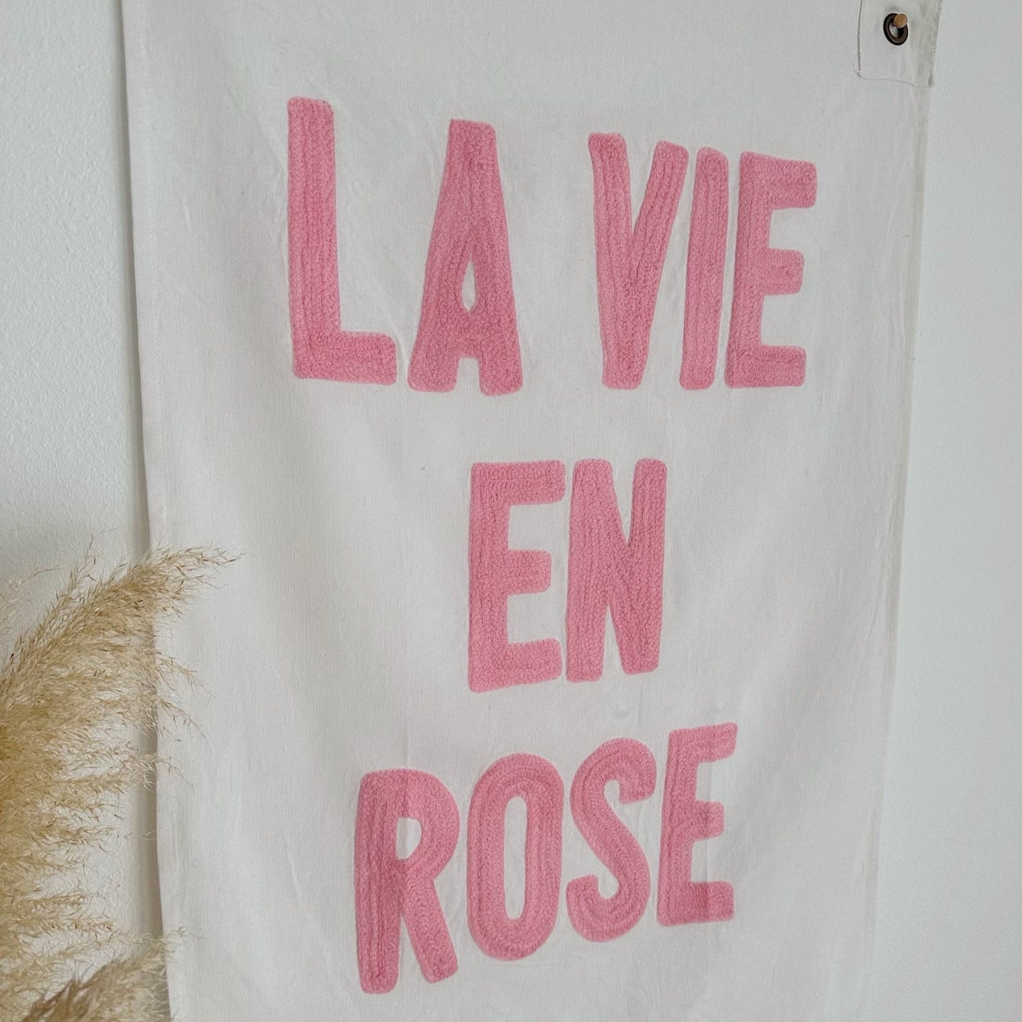 
                  
                    La Vie En Rose blush handmade wall tapestry
                  
                