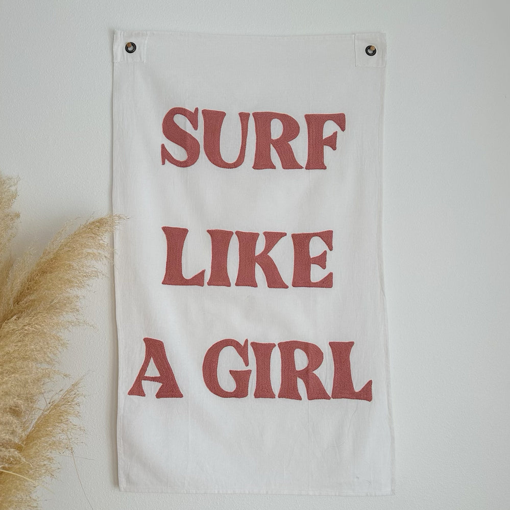 
                  
                    Surf Like A Girl Handmade Wall Tapestry
                  
                