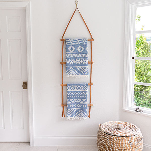 
                  
                    Hanging Blanket Ladder | Towel and Quilt Rack
                  
                