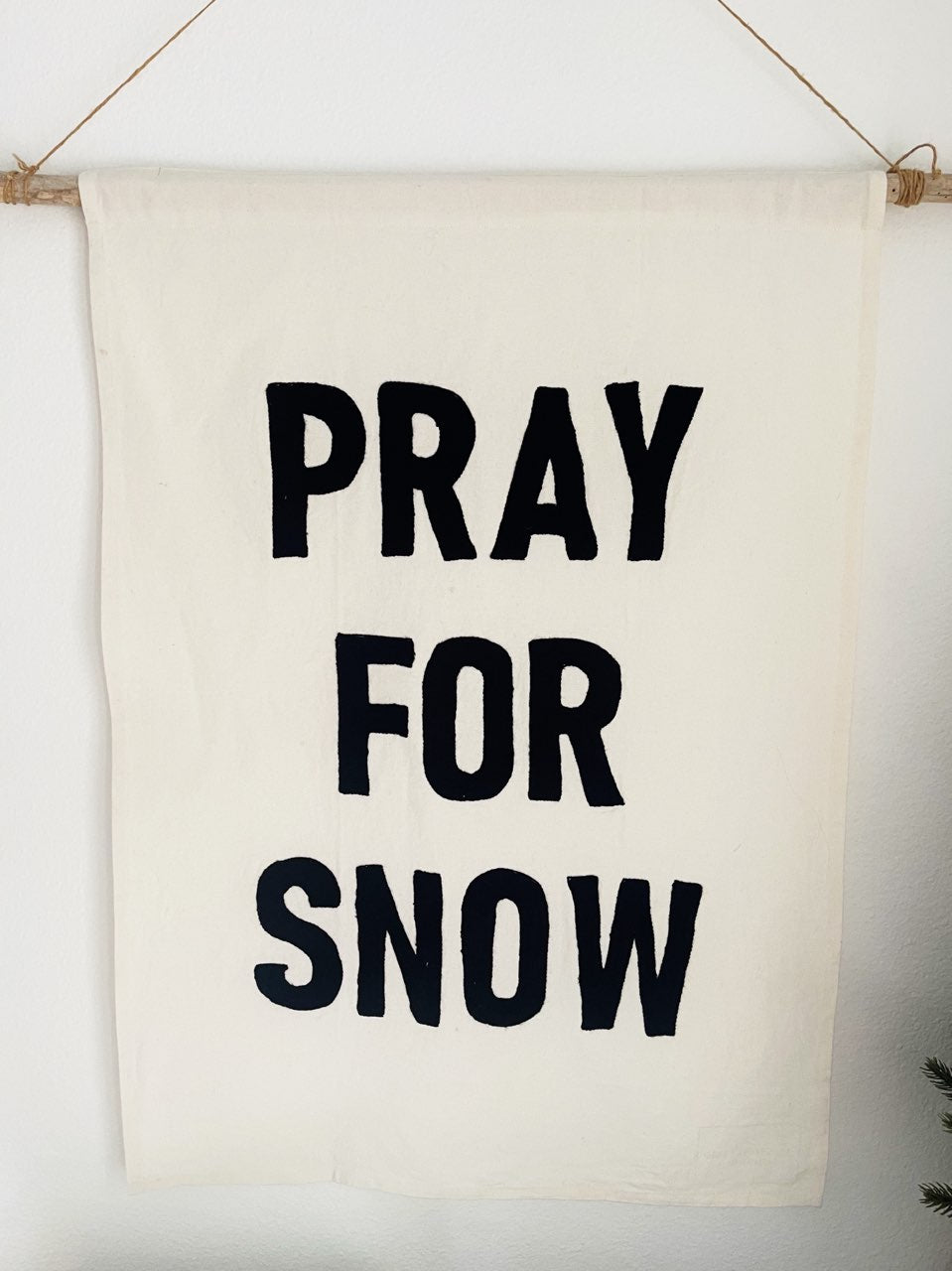 Pray For Snow Banner